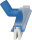 Drehbarer Bodenschieber blau - 600 mm