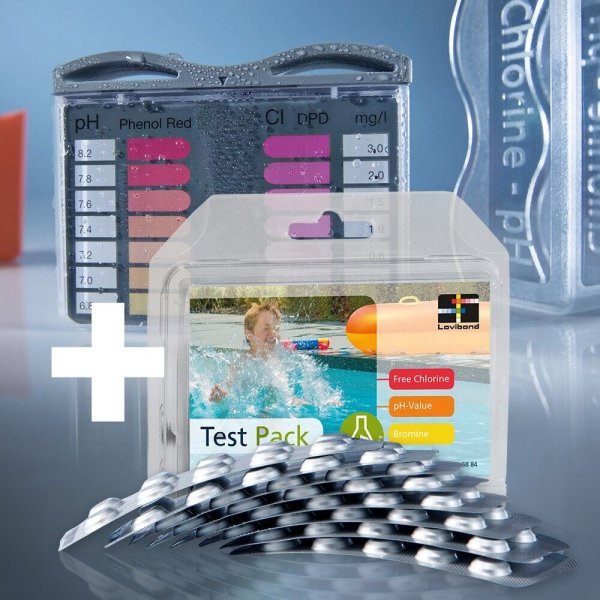 Lovibond Pooltester Chlor pH Wasseranalyse Pool inkl. 100 Messtabletten